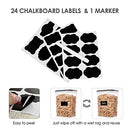 Airtight Food Storage Containers with Lids, 24 pcs Plastic Kitchen and Pantry Organization Canisters