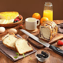 Little Cook Bread Knife with Cover, 10 inch serrated bread knife