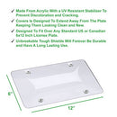 lebogner Car License Plates Shields 2 Pack Clear Bubble Design Novelty Plate Covers