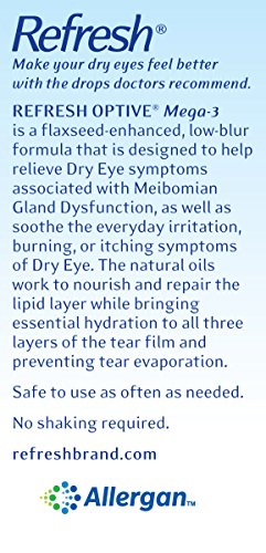 3 Lubricant Eye Drops, Preservative-Free, 0.01 Fl Oz Single-Use Containers, 30 Count