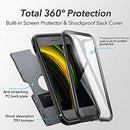 iPhone SE 2022 Case, iPhone SE 2020 Case, Full Body Rugged with Built-in Screen Protector