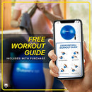 Yoga Ball in Multiple Sizes for Workout, Pregnancy, Stability - Anti-Burst Swiss Balance Ball