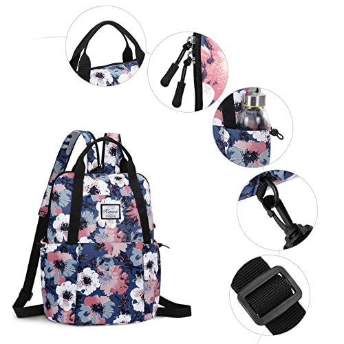 Women Fashion Backpack Purse Multi Pockets Original Print Sling Bag