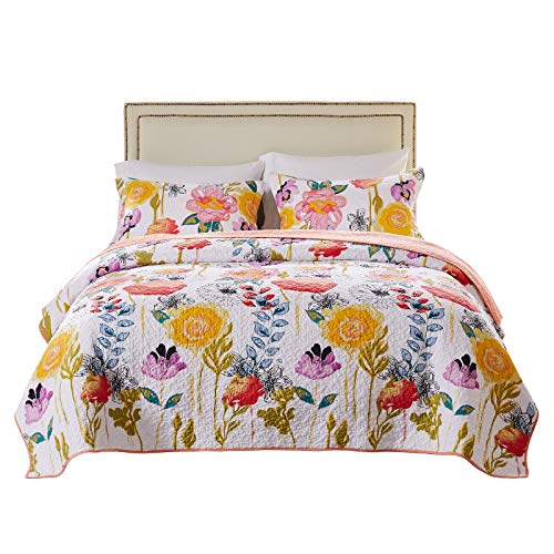 Watercolor Dream Quilt Set, 3-Piece King/Cal King