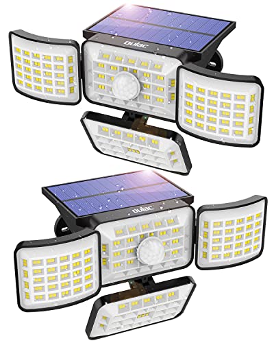 Solar Outdoor Lights, 250 LED 3 Modes Motion Sensor Lights, IP65 Waterproof Solar