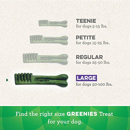 GREENIES Original Large Natural Dog Dental Care Chews Oral Health Dog Treats