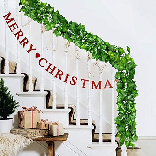 12 Pack 84Ft Artificial Ivy Garland,Ivy Garland Fake Vines UV Resistant