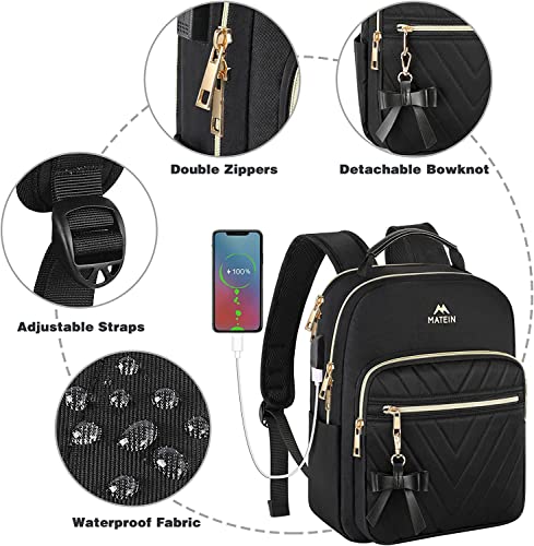 Mini Backpack for Women, Waterproof Stylish Daypack Purse Shoulder Bag with USB Charging Port