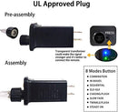 Remote Control Curtain Lights Plug in Curtain Lights Outdoor,300 LED Window Wall