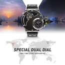 Men's Unique Analog Watch, Waterproof Fashion Dress Quartz Wrist Watch