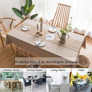 Tablecloth, Rectangle Table Cloth Cotton Linen Wrinkle Free Anti-Fading Embroidery