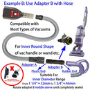 Kodahome Pet Shedding Brush Kit, Deshedding Tool Compatible with Most Vacuum