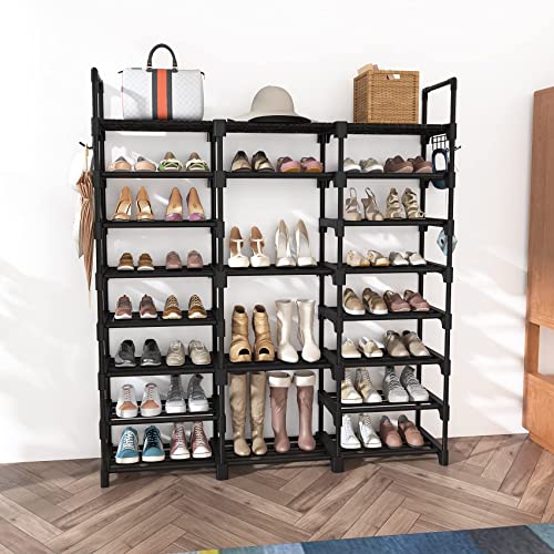 Shoe Organizer 8 Tiers Shoe Rack 36-42 Pairs Shoe and Boots Durable Metal