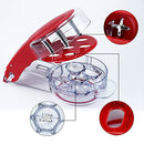 Locisne Cherry Pitter, Cherry Pitting Tool with 6 Groove Cherries Stoner Remover