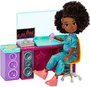 Karma’s World Making Rhymes Recording Studio 13-Piece Playset with Karma Doll (8.7-in)