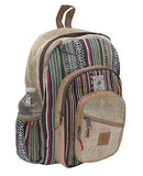 Natural Handmade Large Multi Pocket Hemp Nepal Backpack