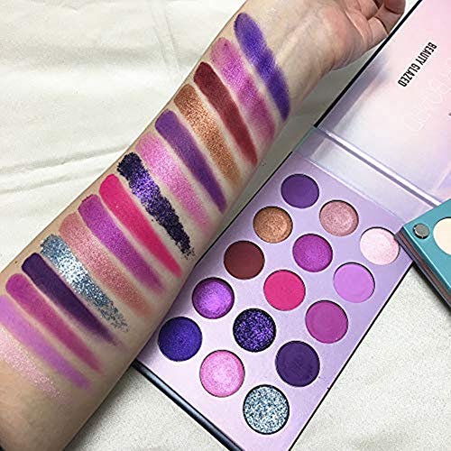 60 Color Eyeshadow Palette, 4 in 1 Board High Pigmented Glitter Matte Eye Shadow