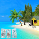 Designs Set of 3 Beachcomber Dual Purpose Terry Kitchen Towels