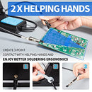 926 III 60W Digital Display Soldering Iron Station Kit w 2 Helping Hands, 6 Extra Iron