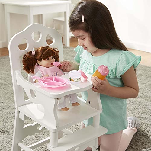 Mine to Love Time to Eat Doll Accessories Feeding Set (8 pcs) , Pink