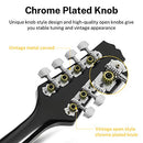 Acoustic Mandolin Musical Instrument Mahogany 8 String, Bundle With Tuner String Bag