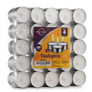 Unscented Tea Lights Candles in Bulk | 100 White, Smokeless, Dripless & Long Lasting