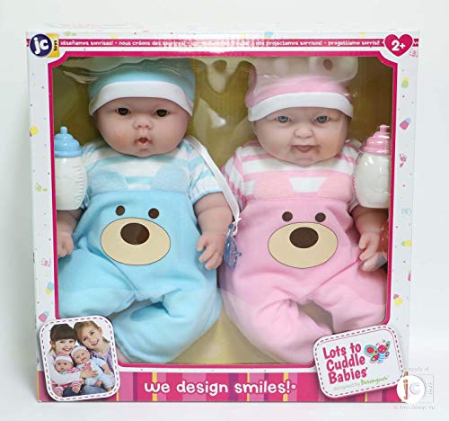 Twins 13" Realistic Soft Body Baby Dolls Twins Gift Set | Ages 2+