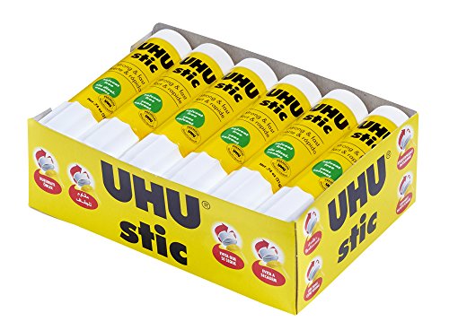 UHU Glue Stick, 0.74oz White, Washable Glue Stick Sticks Immediately