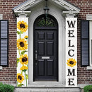 Sunflower Hanging Banners Spring Welcome Porch Banners