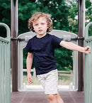 Kids T-Shirts Pure Cotton 4-Pack, Short Sleeve White Tees Boy & Girl
