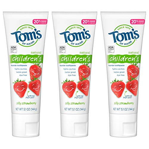 ADA Approved Fluoride Children's Toothpaste, Natural Toothpaste, Dye Free