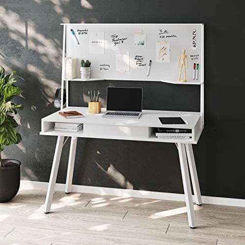 Study Computer Storage & Magnetic Dry Erase White Board Home Office Desk