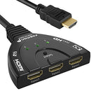 Fosmon 3-Port HDMI Switch 4K, 3x1 Switcher (Automatic Switching)