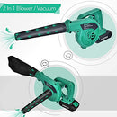 Cordless Leaf Blower - 20V 2.0 Ah Lithium Battery 2in1 Sweeper / Vacuum