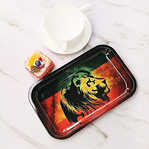 Metal Raw Rolling Tray - 11x7 inch Large Cigarette Rolling Tray Gift Set