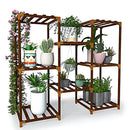 Wood Plant Stand Rack for Indoor or Outdoor Plants. Shelf Holder for Multiple Pots