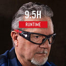 SPG400 Rechargeable Lighted LED Safety Glasses with Built-In Inspection Beam
