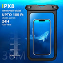 [2 Pcs] [Up to 10"] Large Waterproof Phone Pouch, IPX8 Waterproof Phone Case Bag