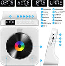 CD Player Portable Bluetooth Desktop CD Player for Home with Timer Built-in HiFi Speaker