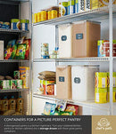 Extra Large Food Storage Containers with Lids Airtight (6.5L|220 Oz|Set of 2)