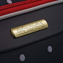 Disney Softside Luggage with Spinner Wheels, Minnie Mouse Red Bow, 2-Piece Set