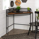 Industrial Corner Laptop Computer Writing Desk Home Office Workstation