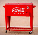 80 Quart Coca-Cola Cooler with Grated Tray, Red