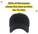 Classic Cotton Dad Hat Adjustable Plain Cap. Polo Style Low Profile Adjustable