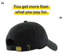 Classic Cotton Dad Hat Adjustable Plain Cap. Polo Style Low Profile Adjustable