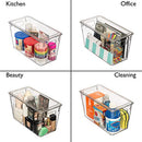 Plastic Storage Bins with Lids – Perfect Kitchen Organization or Pantry Storage