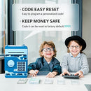 ATM Piggy Bank for Boys Girls, Mini ATM Coin Bank Money Saving Box with Password