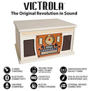 8-in-1 Bluetooth Record Player & Multimedia Center, Built-in Stereo Speakers