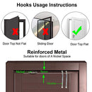 Over The Door Hanging Organizer with 5 Large Pockets,Foldable Wall Mount Fabric