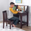 Wooden Study Desk with Chair - Drawers, Extra Storage, Handles, Gift for Ages 5-10